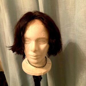 Human hair laced front bob wig